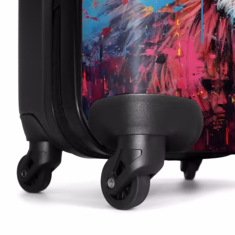 Suitcase - Chimpanzee with glasses in graffiti style — 6