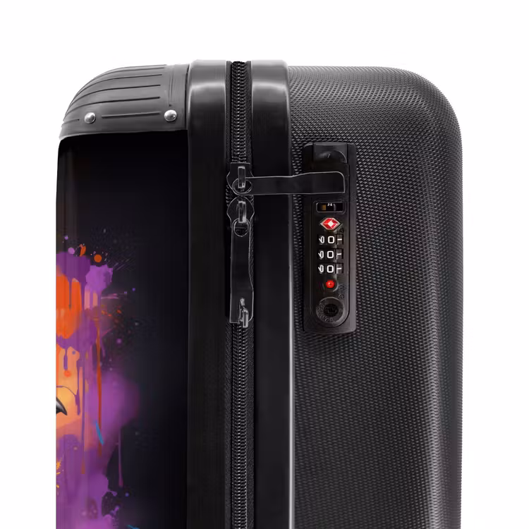 Suitcase - Crow with colorful graffiti — 5