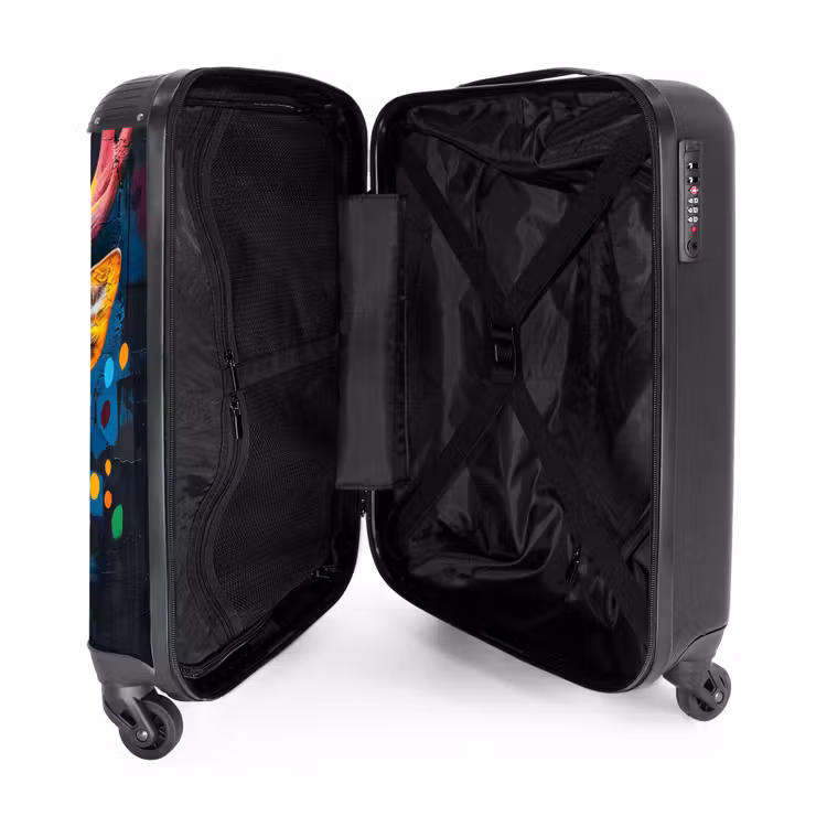 Suitcase - Deer with antlers in graffiti style — 3