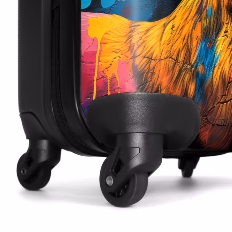 Suitcase - Deer with antlers in graffiti style — 6