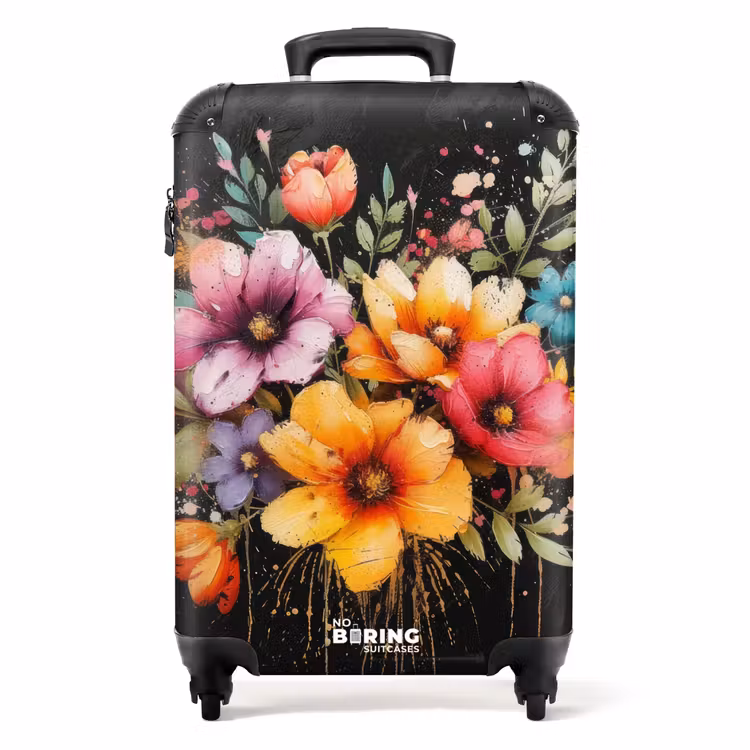 Suitcase - Flowers in graffiti style — 1
