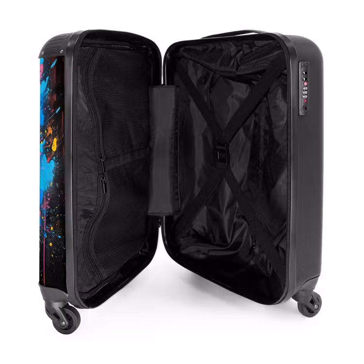 Suitcase - Graffiti tennis racket with ball — 3