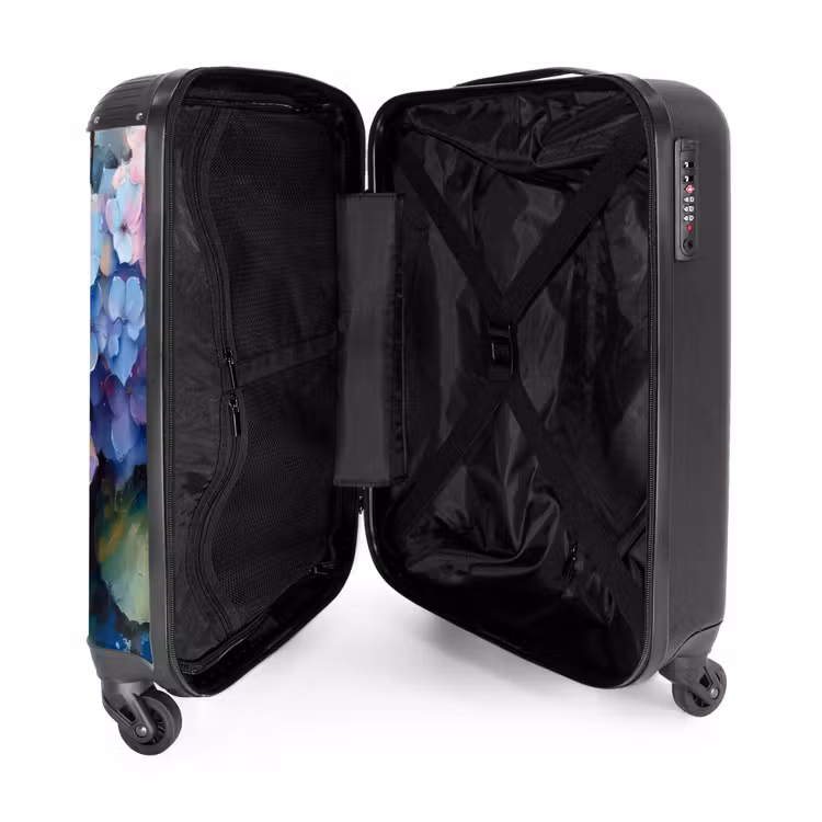 Suitcase - Hydrangea flowers in graffiti style — 3