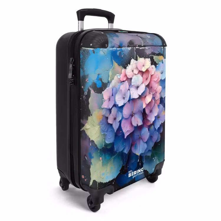 Suitcase - Hydrangea flowers in graffiti style — 4