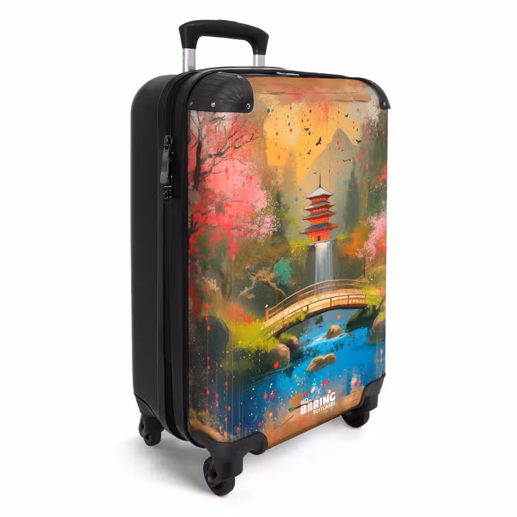 Suitcase - Japanese garden in graffiti style — 4