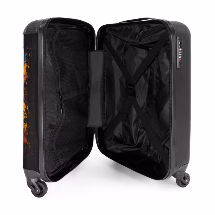 Suitcase - Owl in colorful graffiti style — 3