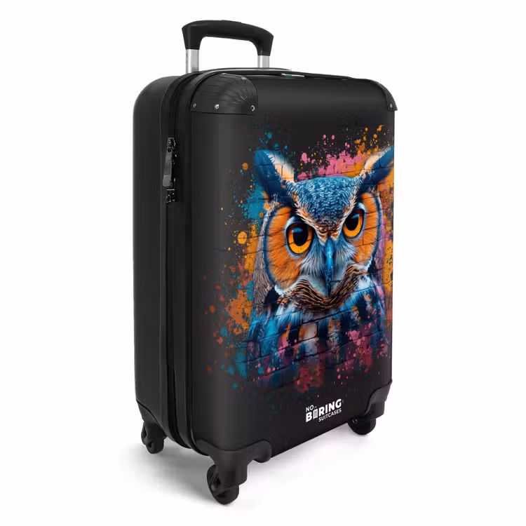 Suitcase - Owl in colorful graffiti style — 4