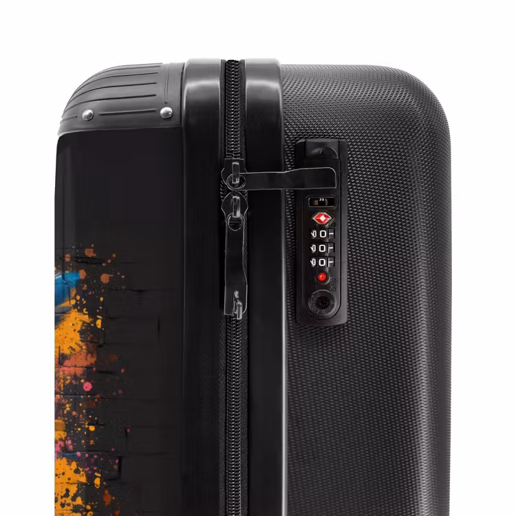 Suitcase - Owl in colorful graffiti style — 5