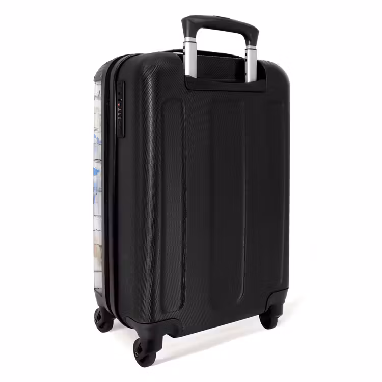 Suitcase - Purple lavender in graffiti style — 2