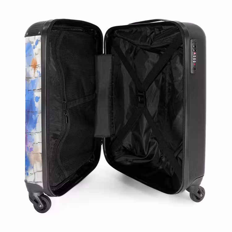 Suitcase - Purple lavender in graffiti style — 3