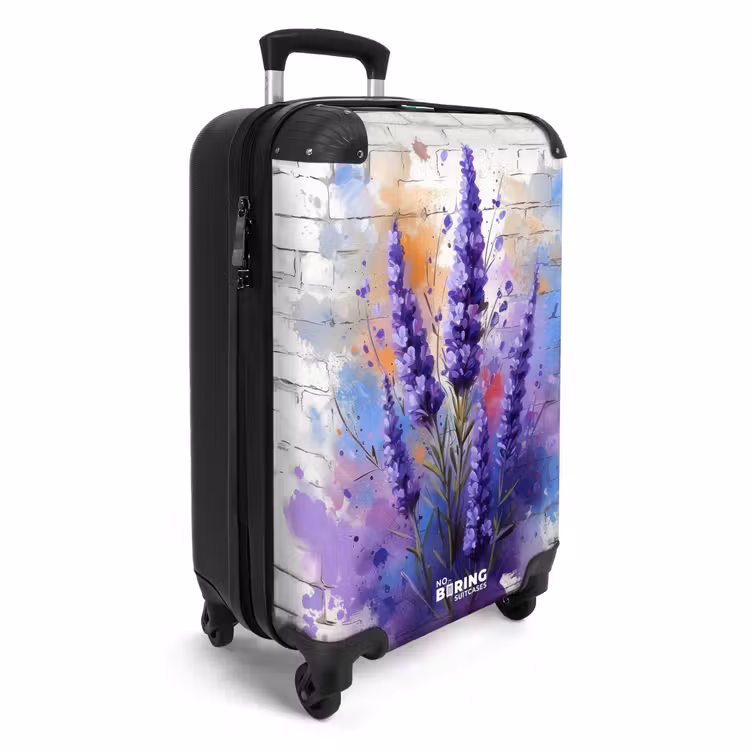 Suitcase - Purple lavender in graffiti style — 4