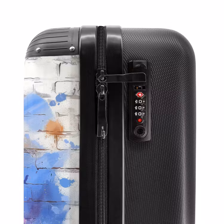 Suitcase - Purple lavender in graffiti style — 5