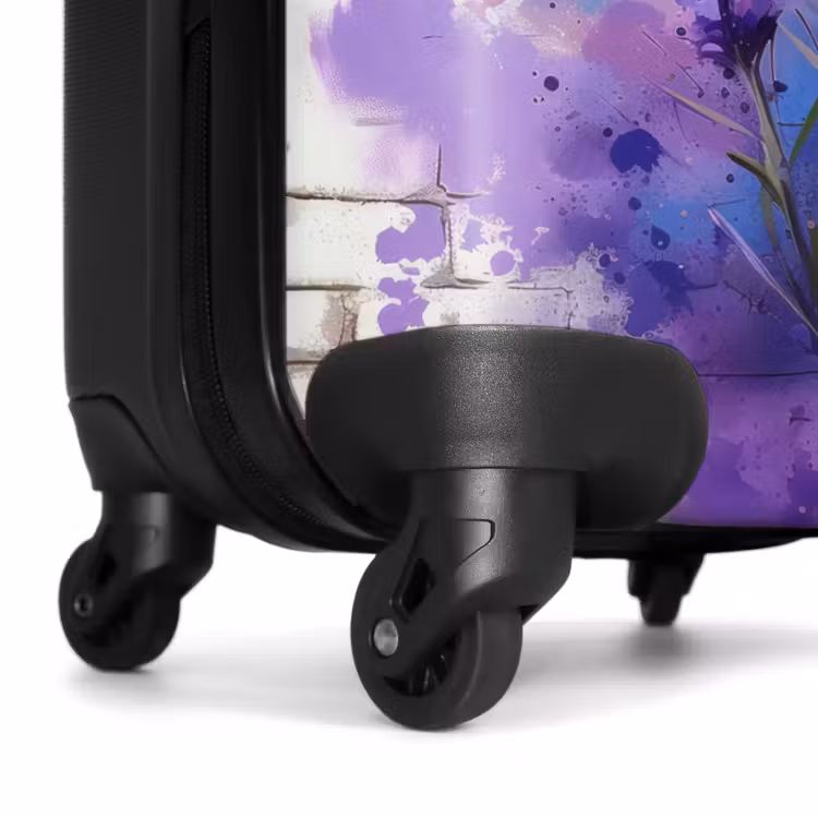 Suitcase - Purple lavender in graffiti style — 6
