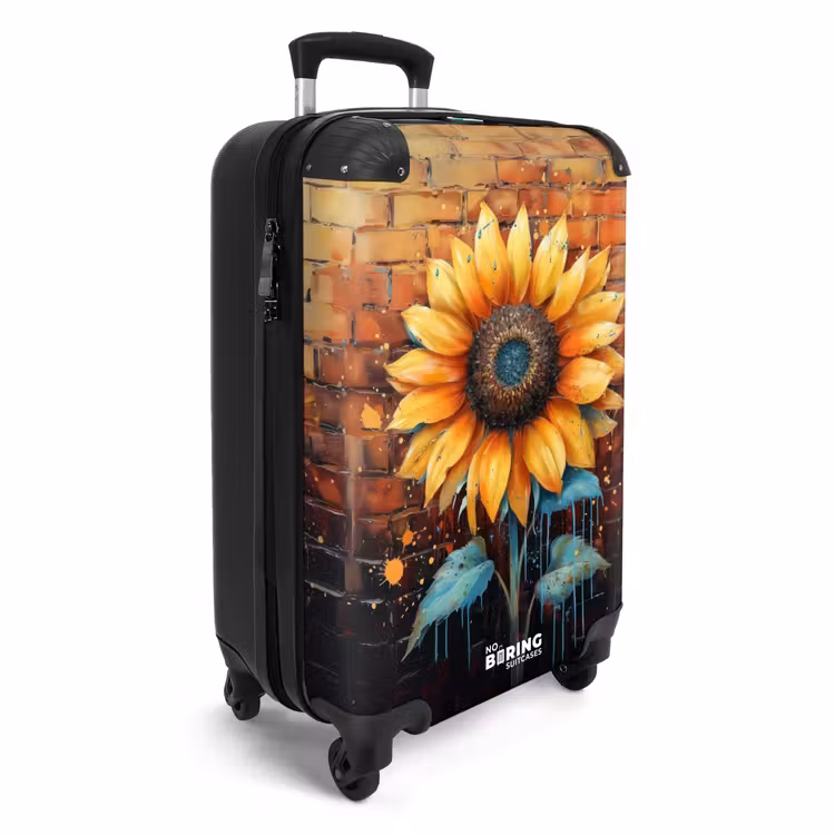 Suitcase - Sunflower in graffiti style — 4