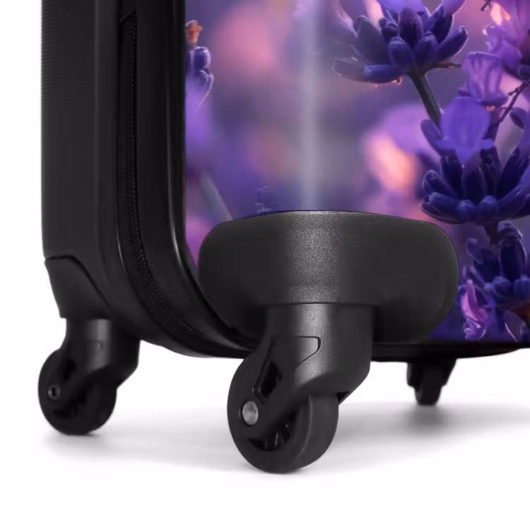 Suitcase - Butterfly on purple lavender — 6