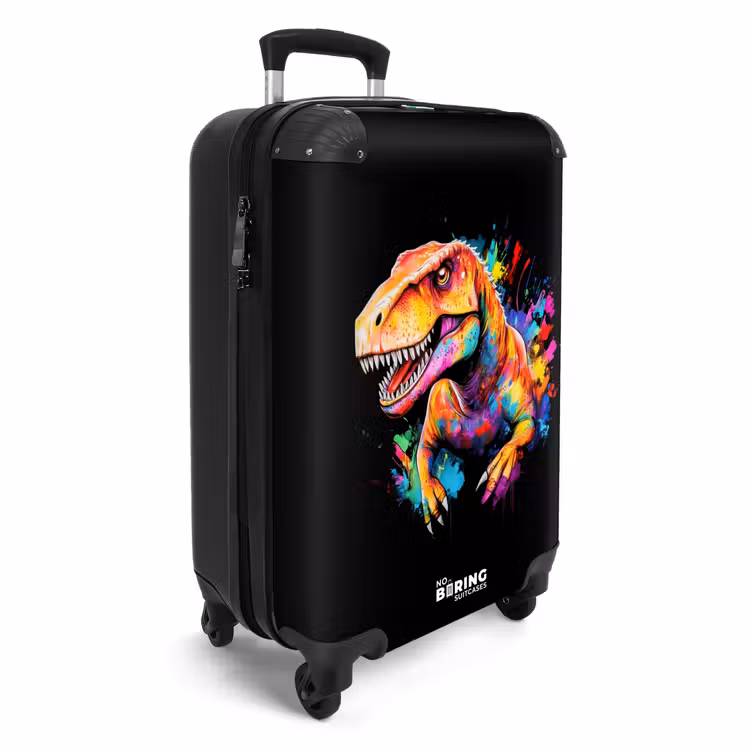 Suitcase - Dinosaur with colorful graffiti — 4
