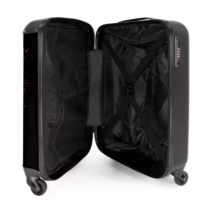 Suitcase - Dolphin with colorful graffiti — 3