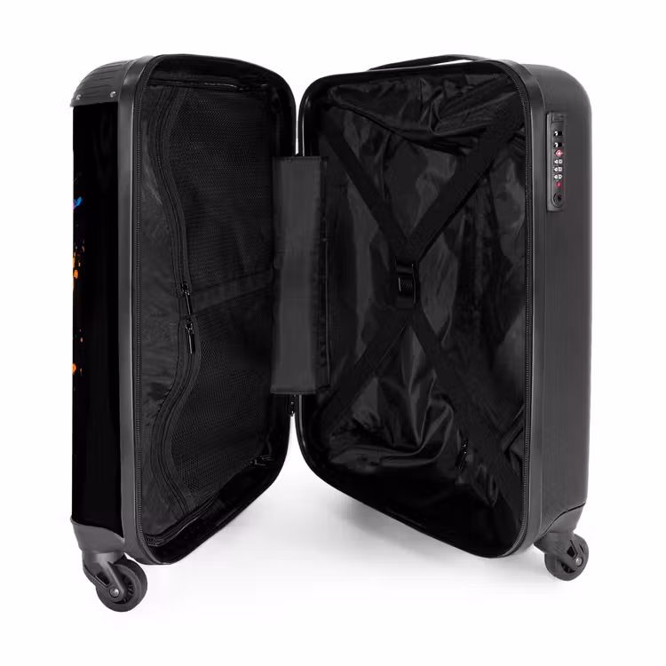 Suitcase - Funny pig with hat illustration — 3