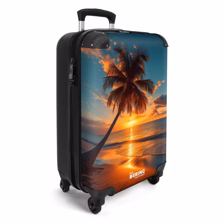 Suitcase - Palm tree at sunset — 4