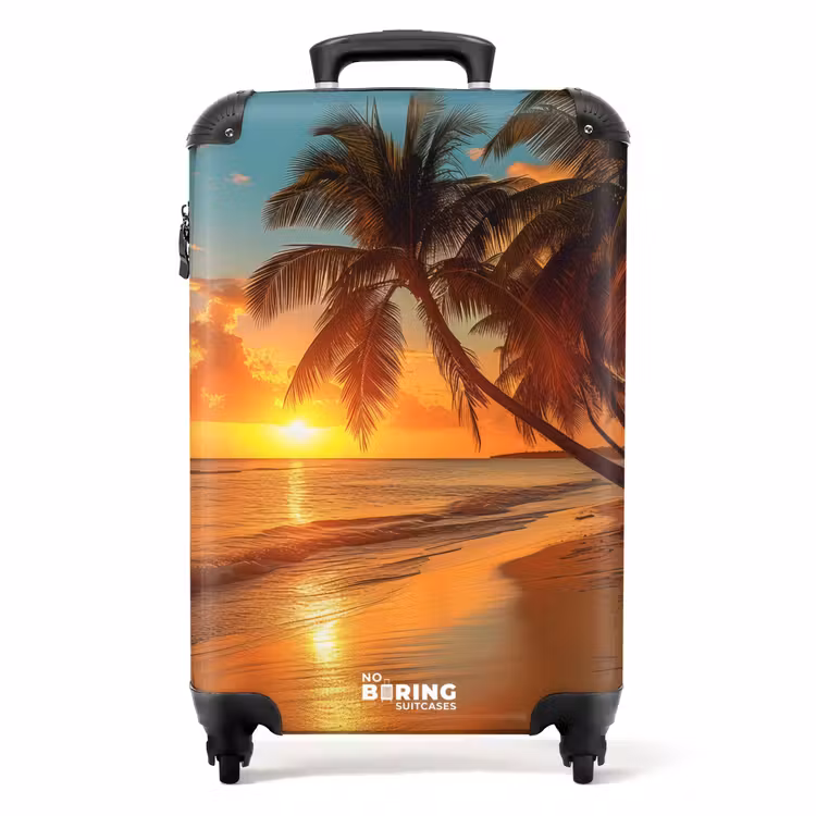 Suitcase - Palm trees on a beach — 1
