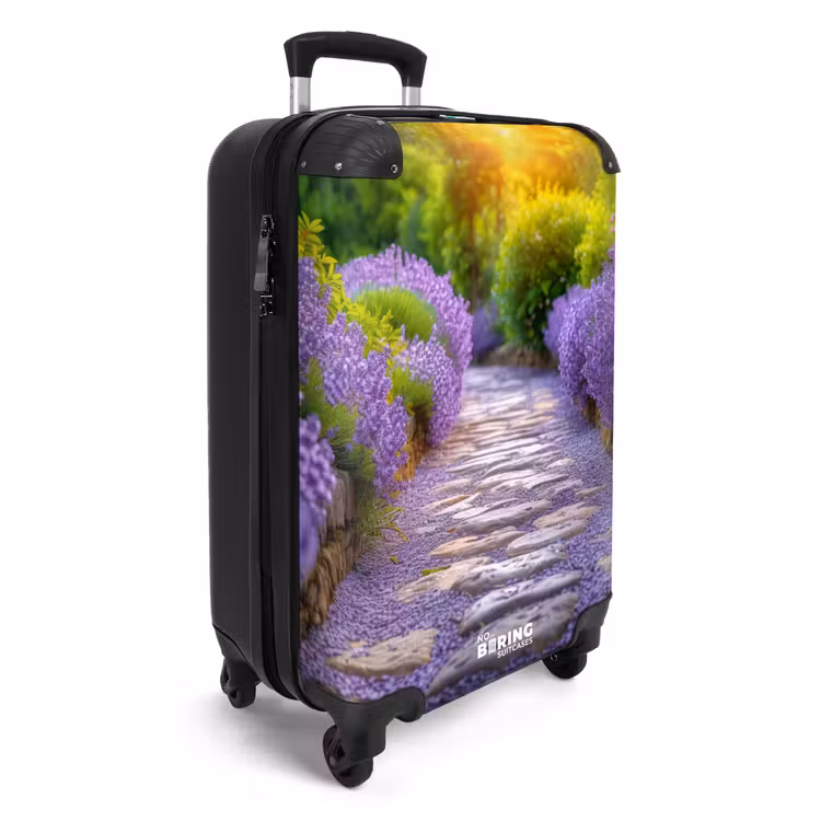 Suitcase - Path with purple lavender bushes — 4