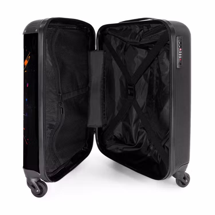 Suitcase - Rocket in space with graffiti — 3