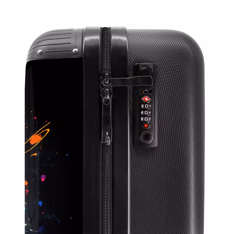 Suitcase - Rocket in space with graffiti — 5