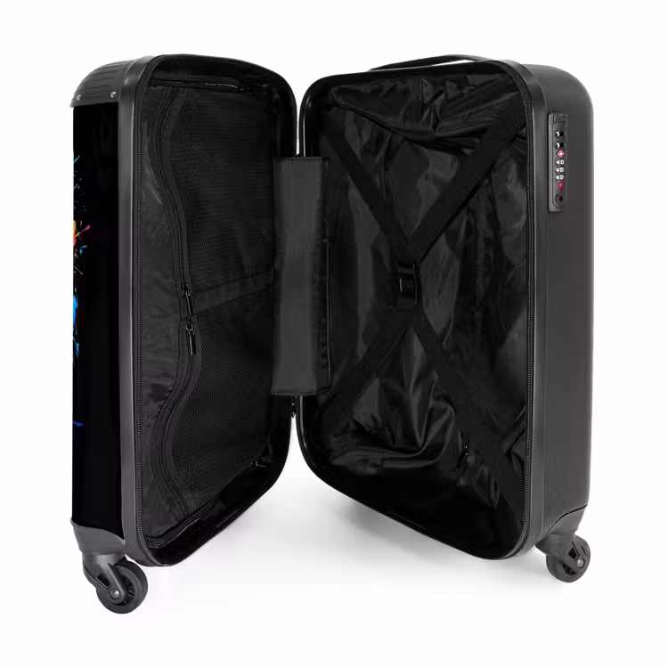 Suitcase - Summer crocodile with graffiti — 3