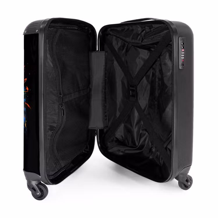 Suitcase - Summer monkey with colorful swimming band — 3