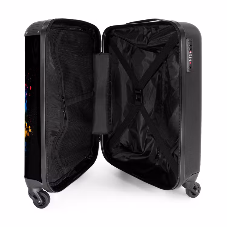 Suitcase - Unicorn with colorful graffiti — 3