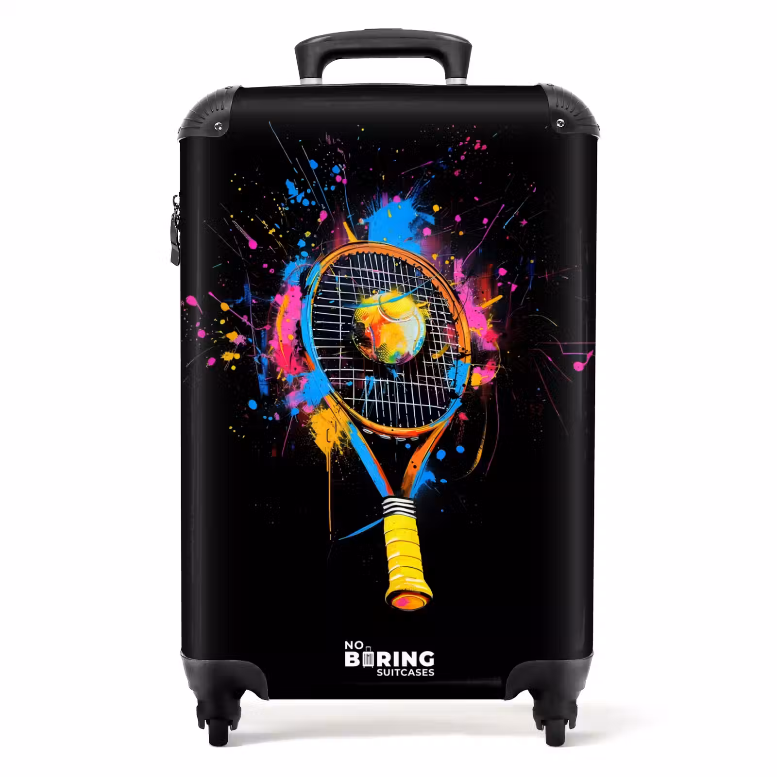 Suitcase - Colorful tennis racket with ball — 1