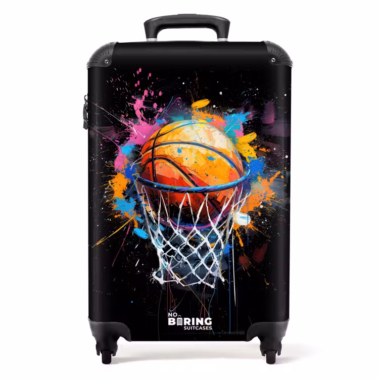 Suitcase - Basketball with graffiti — 1