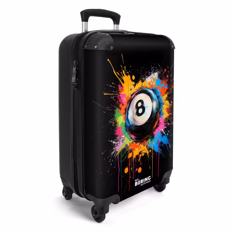Suitcase - Billiard ball with graffiti — 4