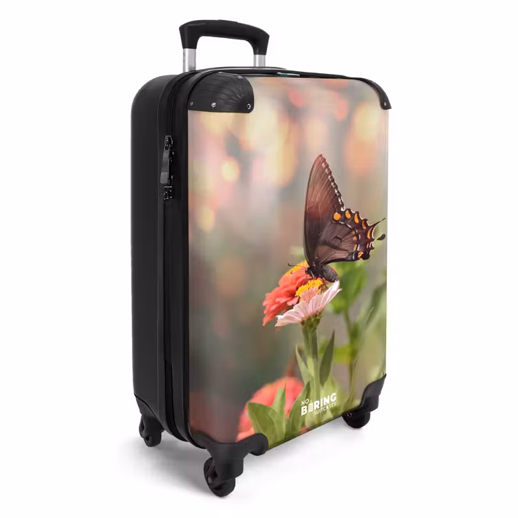 Suitcase - Butterfly on a flower — 4