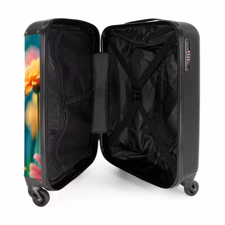 Suitcase - Colorful gerbera flowers — 3