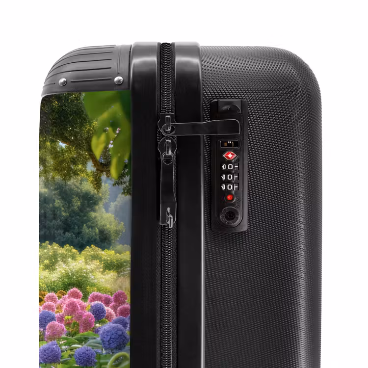 Suitcase - Garden path with flowers — 5