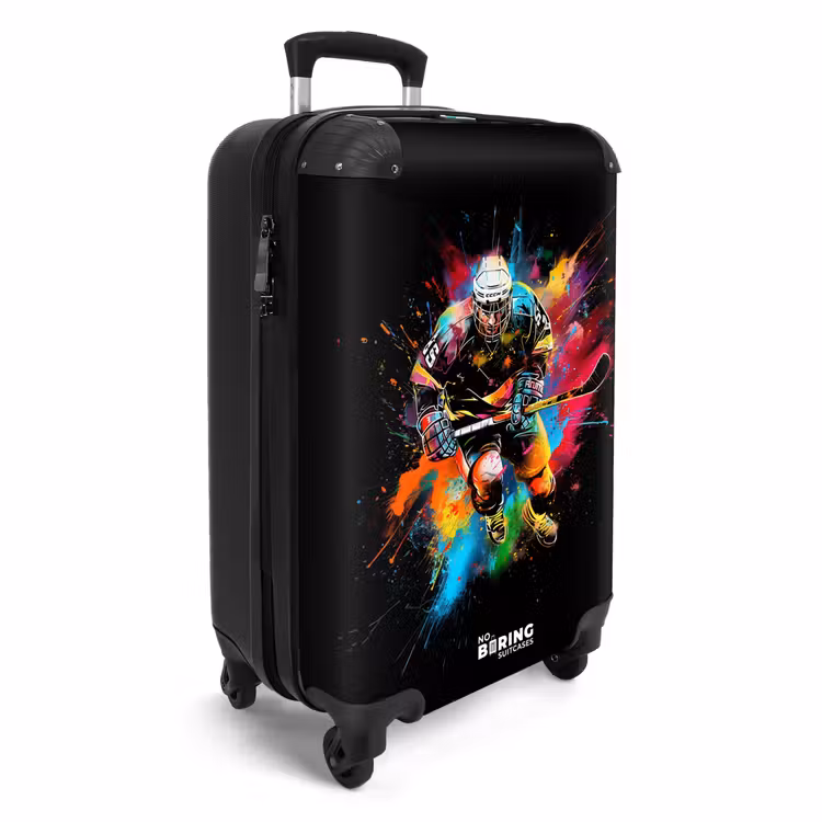 Suitcase - Ice hockey with graffiti — 4