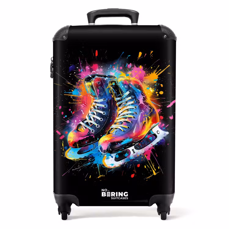 Suitcase - Skating with colorful graffiti — 1