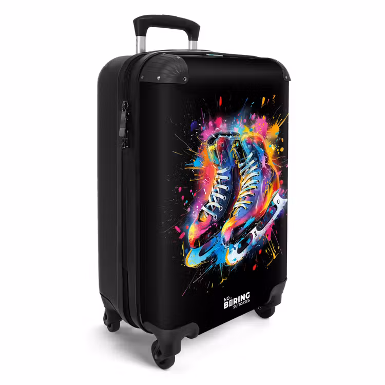 Suitcase - Skating with colorful graffiti — 4