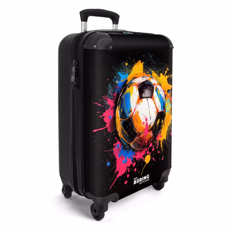 Suitcase - Soccer with colorful graffiti — 4