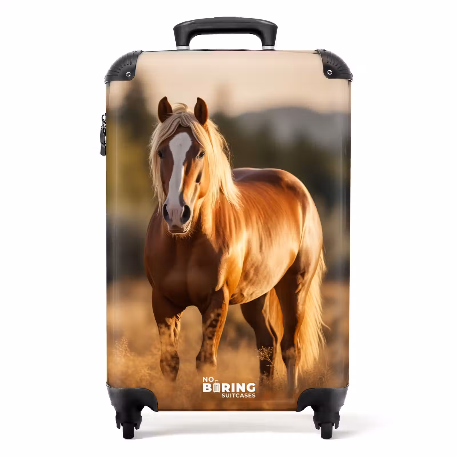 Suitcase - Brown horse in a pasture — 1