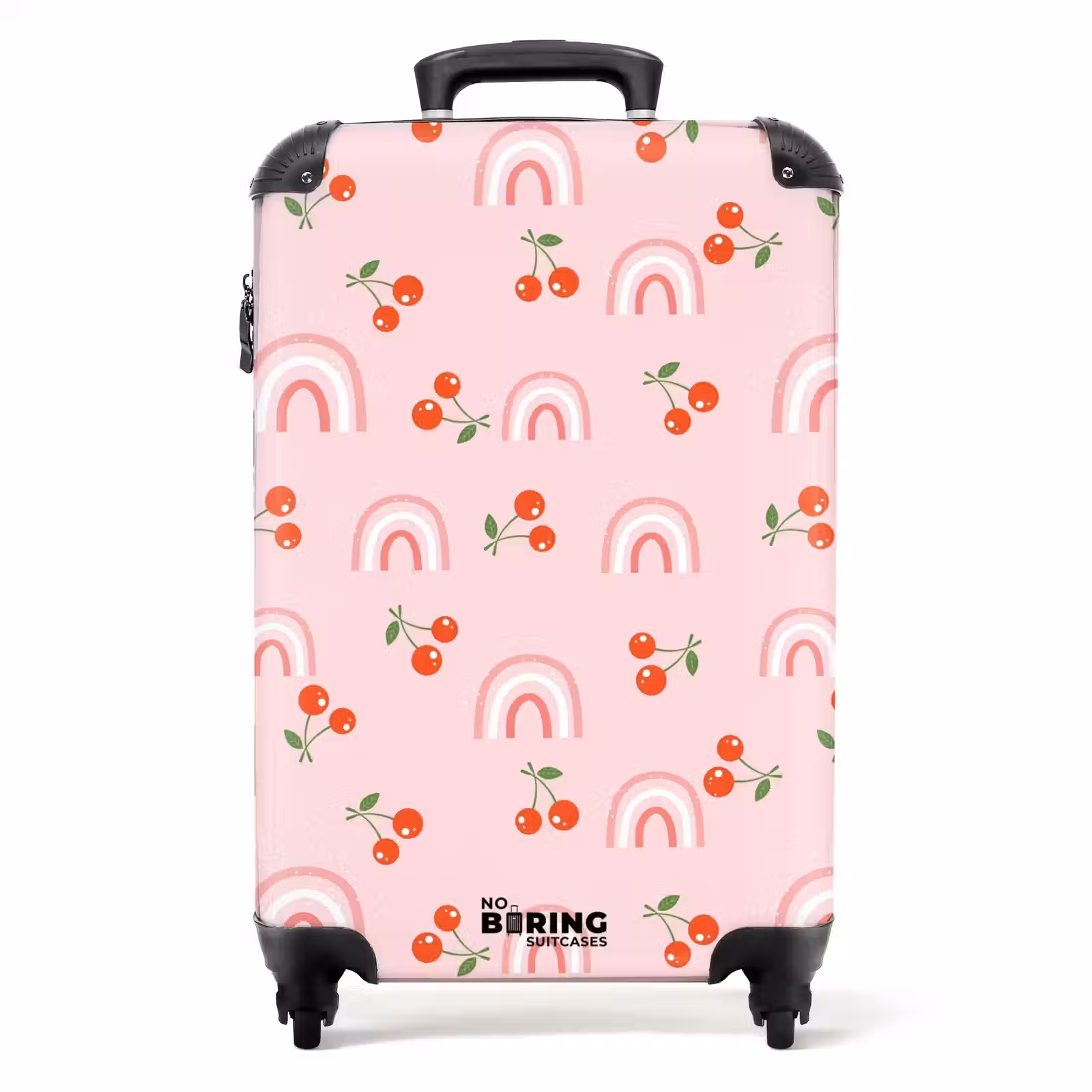 Suitcase - Cherry and rainbow pattern — 1