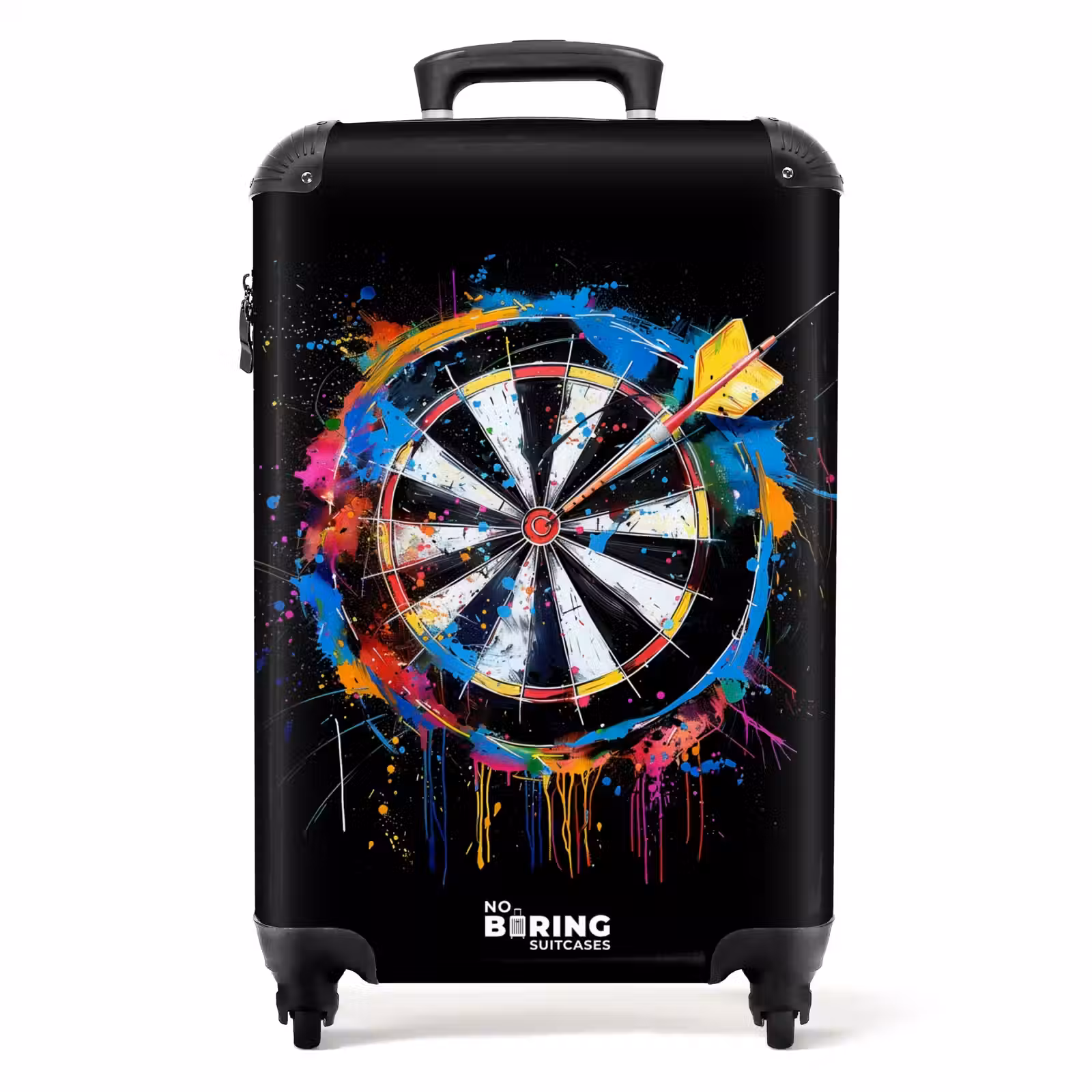 Suitcase - Dartboard with graffiti — 1