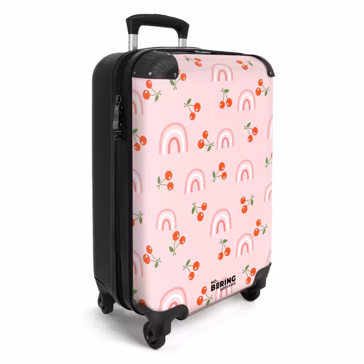 Suitcase - Cherry and rainbow pattern — 4