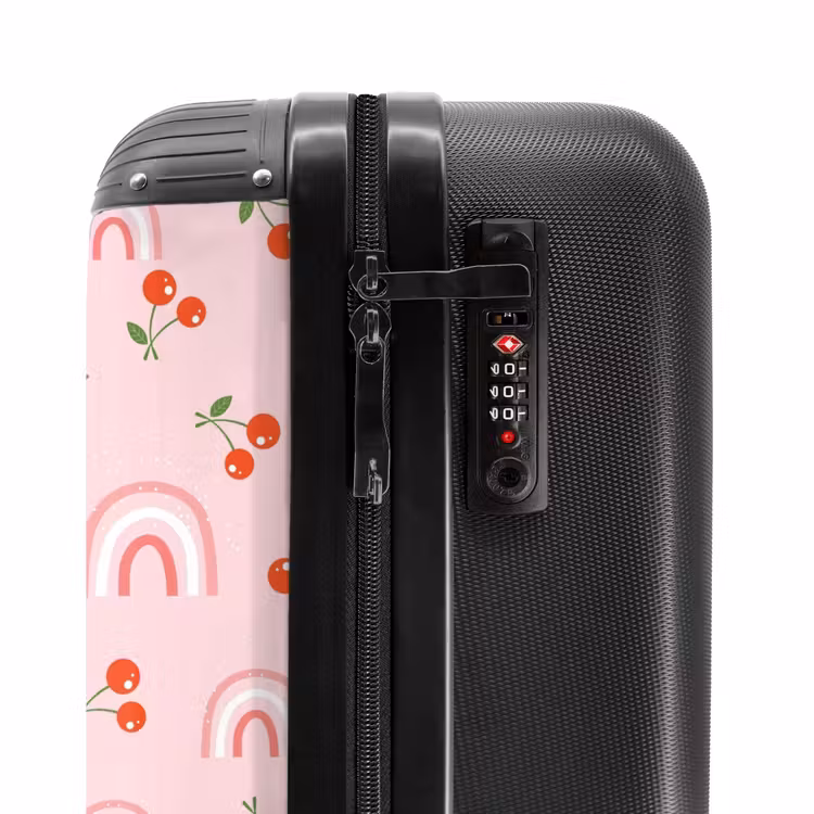 Suitcase - Cherry and rainbow pattern — 5