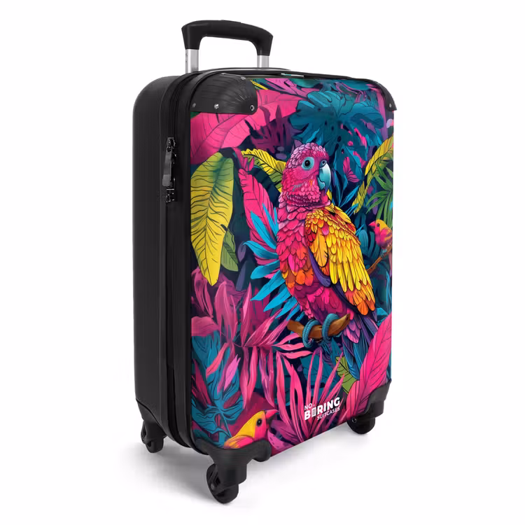 Suitcase - Colorful parrot — 4