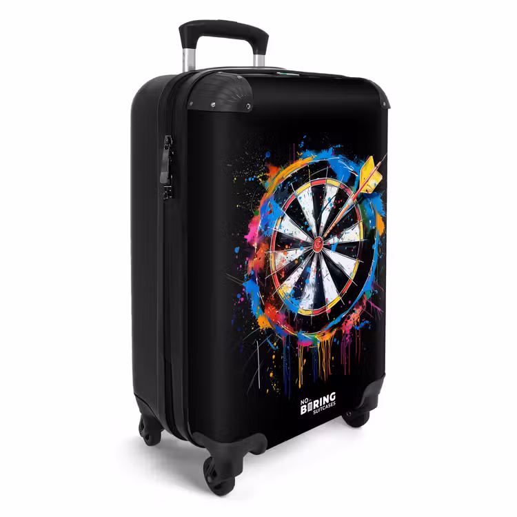 Suitcase - Dartboard with graffiti — 4