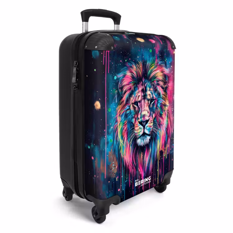 Suitcase - Lion of paint splatters — 4