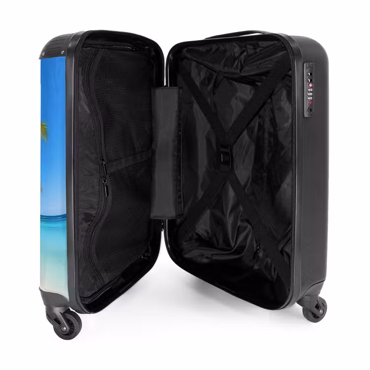Suitcase - Palm trees on beach — 3