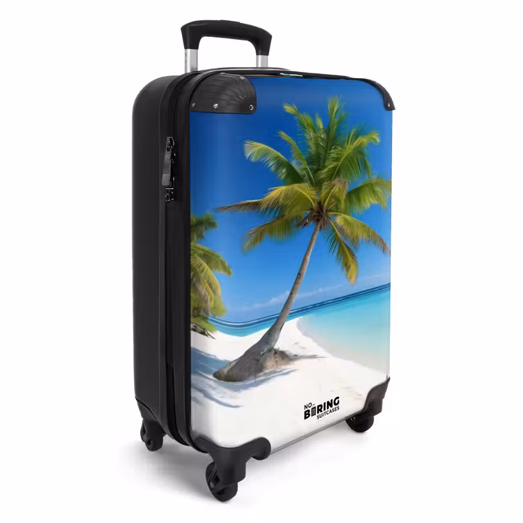 Suitcase - Palm trees on beach — 4